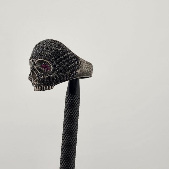 Gothic Skull Head Ring – 925 Sterling Silver (New) - Picture 3 of 8